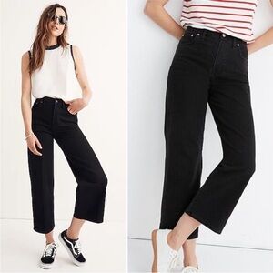 Madewell Slim Wide-Leg Jeans in Lunar Wash size 26